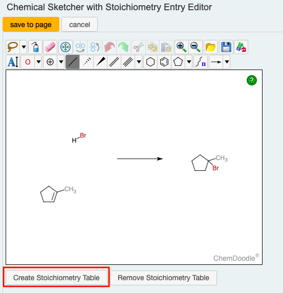 Chemical Sketcher Widget – LabArchives