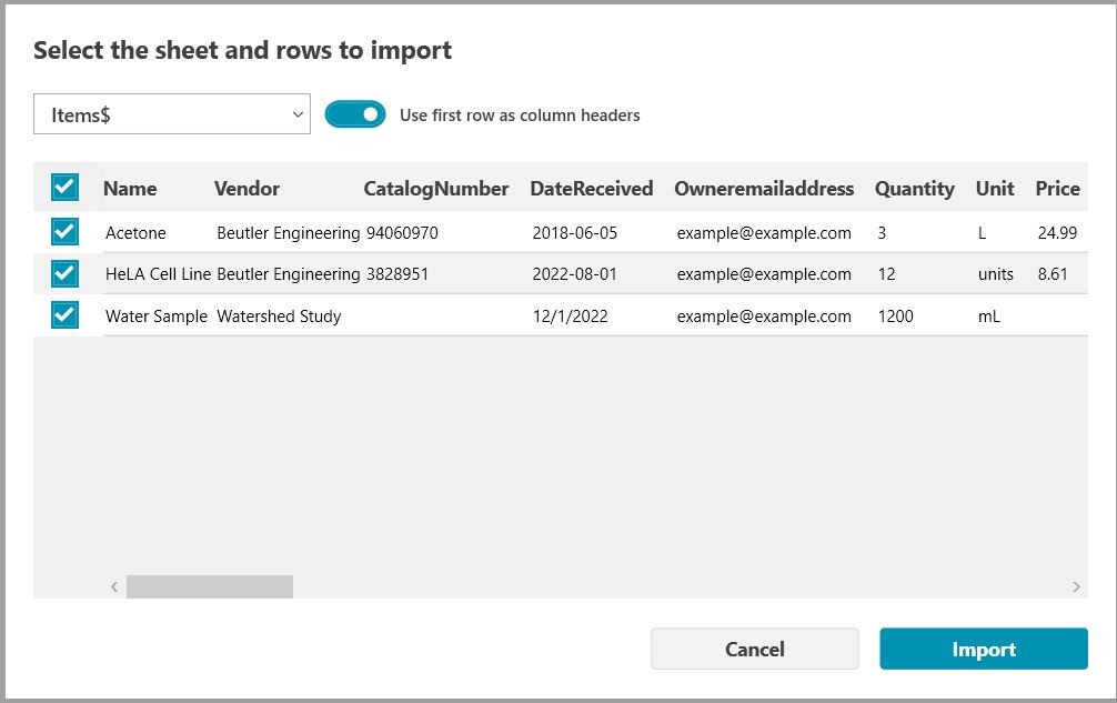 Adding an Inventory Item – LabArchives