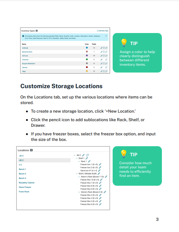 Quick Start Guide for Lab Managers LabArchives