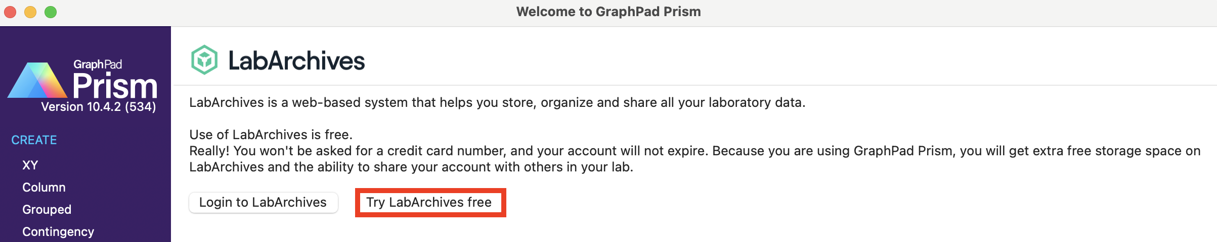 Free_LabArchives_Graph_Pad_intergation .png