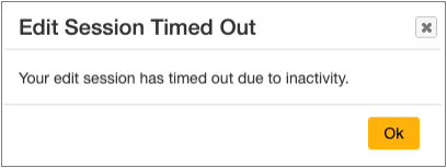 Canceling Edits Message