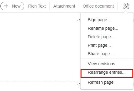 Page Tools Rearrange 
