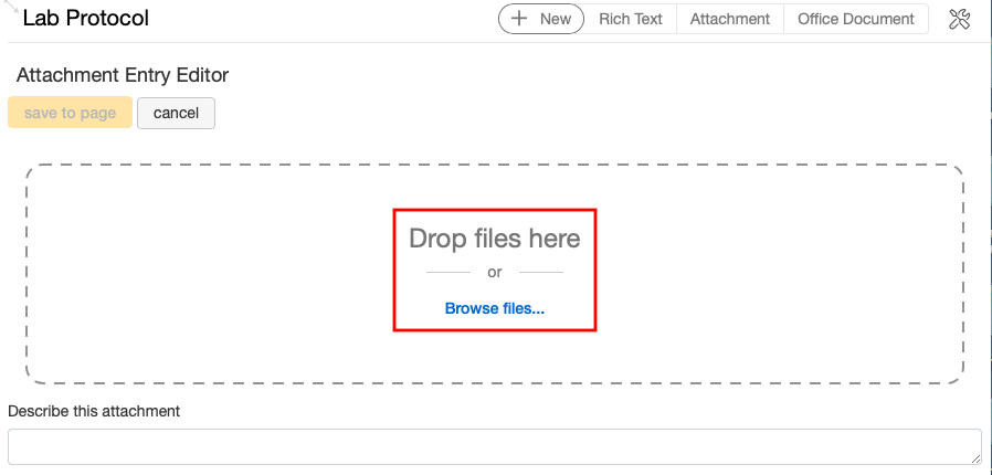 Attachment Entry Browse Files